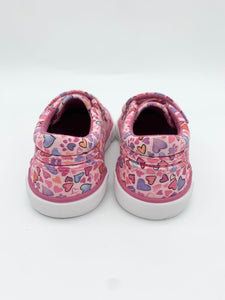 Startrite Loveheart Pink Canvas Shoe