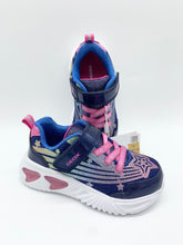 Load image into Gallery viewer, Geox Assister Lights Trainer Blue Pink/Multicolour J56E9B0ASKNC4356
