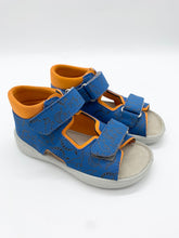 Load image into Gallery viewer, Ricosta Titu Adriatic Blue/Papaya Dinosaur Sandal
