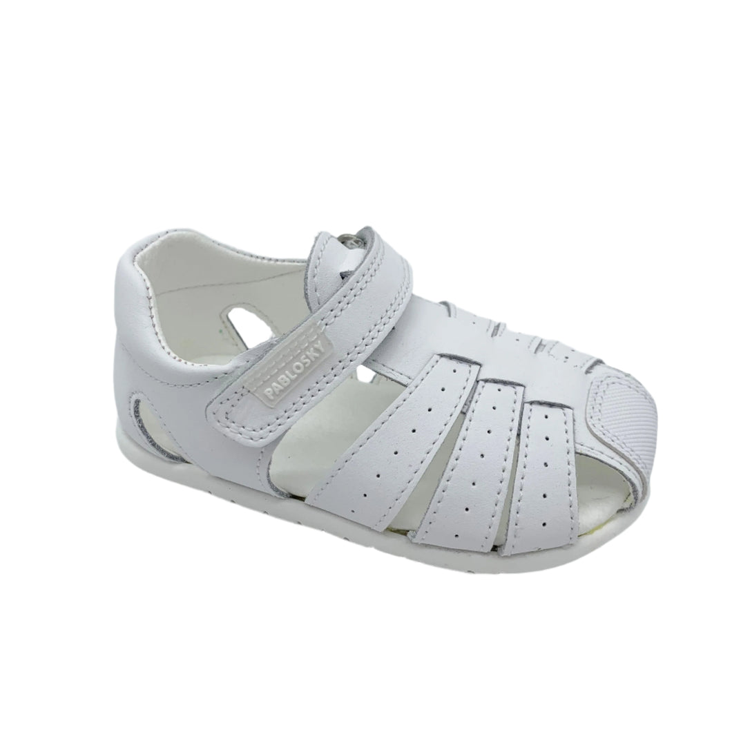 pablosky blanco closed toe sandal boy ireland