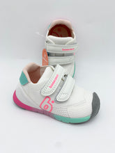 Load image into Gallery viewer, Biomecanics Knit Trainer Blanco White and Fucsia 262137-B304
