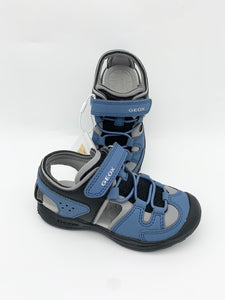 Geox Vaniett Closed Toe Sandal Lt Blue/Black