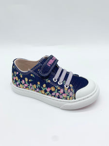 Pablosky Flower Canvas Navy Glitter