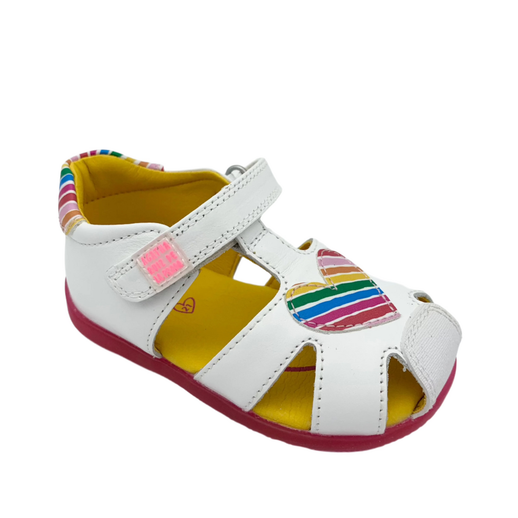 Agatha Ruiz De La Prada Junior Heart Sandal Blanco