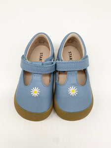 Startrite Floret Cornflower Blue Leather Daisy Shoe