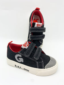 Garvalin Rally Canvas Shoe Black/Red