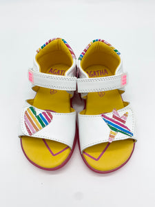 Agatha Ruiz De La Prada Junior Heart Sandal Open Toe