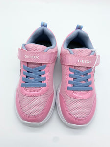 Geox Assister Lights Trainer Pink Lt Sky