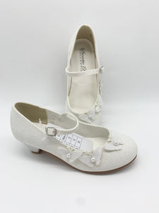 Sweetie Pie Communion Communion Shoe Iridescent White  SW8215