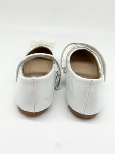 Ballerina Flower Communion/Occasion Shoe White Patent
