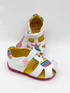 Agatha Ruiz De La Prada Junior Heart Sandal Blanco
