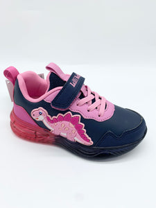 Lelli Kelly Dinosauro Lights Trainer Blu/Pink.