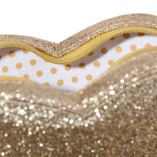 Load image into Gallery viewer, Rockahula Love Heart Gold Glitter Bag

