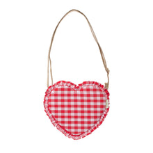 Load image into Gallery viewer, Rockahula Gingham Ruffle Love Heart Bag
