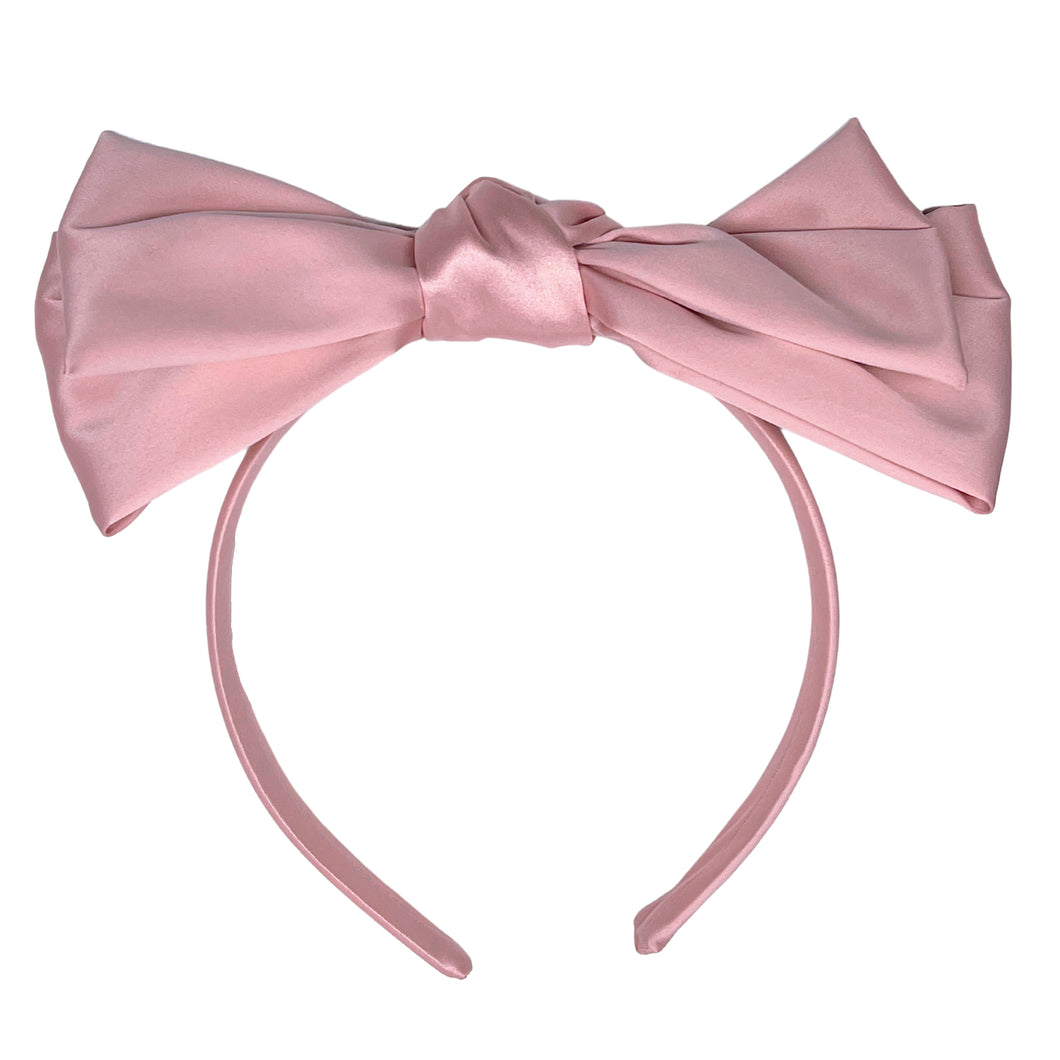 Rockahula Blush Bow Satin Headband