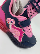 Load image into Gallery viewer, Lelli Kelly Dinosauro Lights Trainer Blu/Pink.
