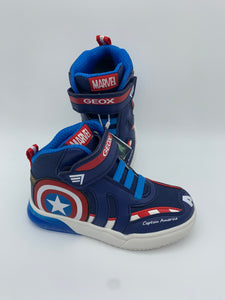 Geox Grayjay Marvel Hi-Top Navy/Red