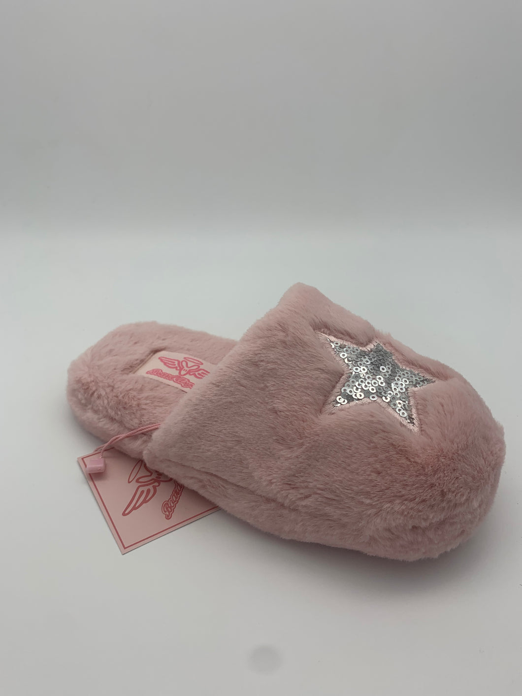 Sequin Heart Slipper Pink