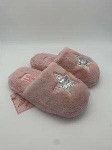 Sequin Heart Slipper Pink