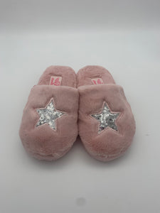 Sequin Heart Slipper Pink