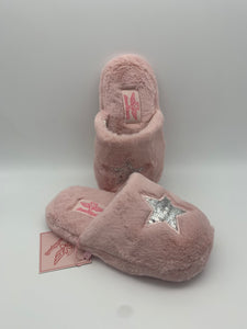 Sequin Heart Slipper Pink