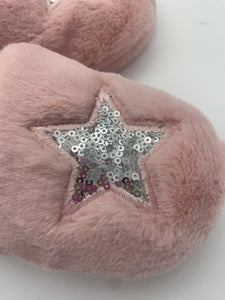 Sequin Heart Slipper Pink