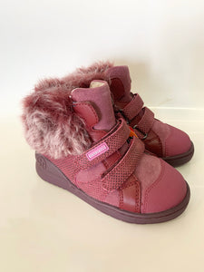 Fur top ankle boots