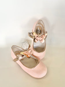 Buckle My Shoe Butterfly Pump Peach