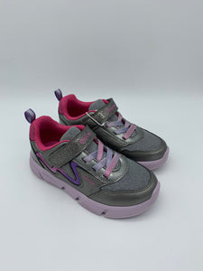 Geox Aril Lights Trainer Silver/Lilac