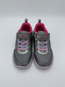 Geox Aril Lights Trainer Silver/Lilac