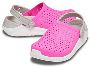 Crocs Pink White Literide Clog