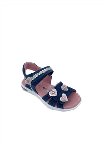 Superfit Heart Sandal Blue/Pink