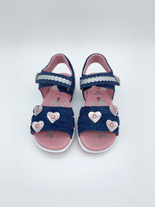 Superfit Heart Sandal Blue/Pink