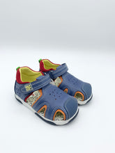 Load image into Gallery viewer, Garvalin Closed Toe Sandal Blue/Multi
