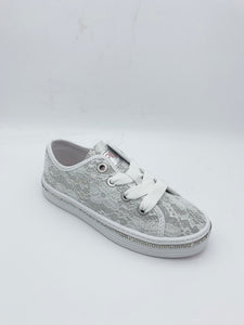 Pablosky Lace Canvas Silver