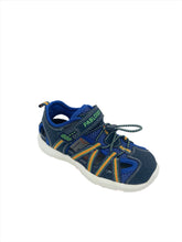 Load image into Gallery viewer, Pablosky Trainer Sandal Blue/Orange
