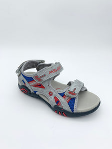 Pablosky Treck Sandal Grey/Red