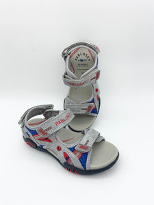 Pablosky Treck Sandal Grey/Red