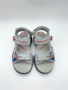 Pablosky Treck Sandal Grey/Red