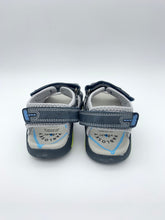 Load image into Gallery viewer, Pablosky Treck Sandal Grey/Yellow
