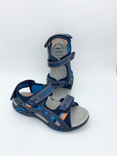 Load image into Gallery viewer, Pablosky Treck SandalNavy/Orange
