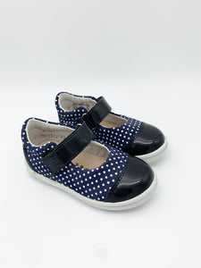 Ricosta Corinnne Shoe Navy Poka Dot