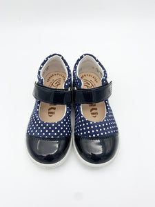 Ricosta Corinnne Shoe Navy Poka Dot