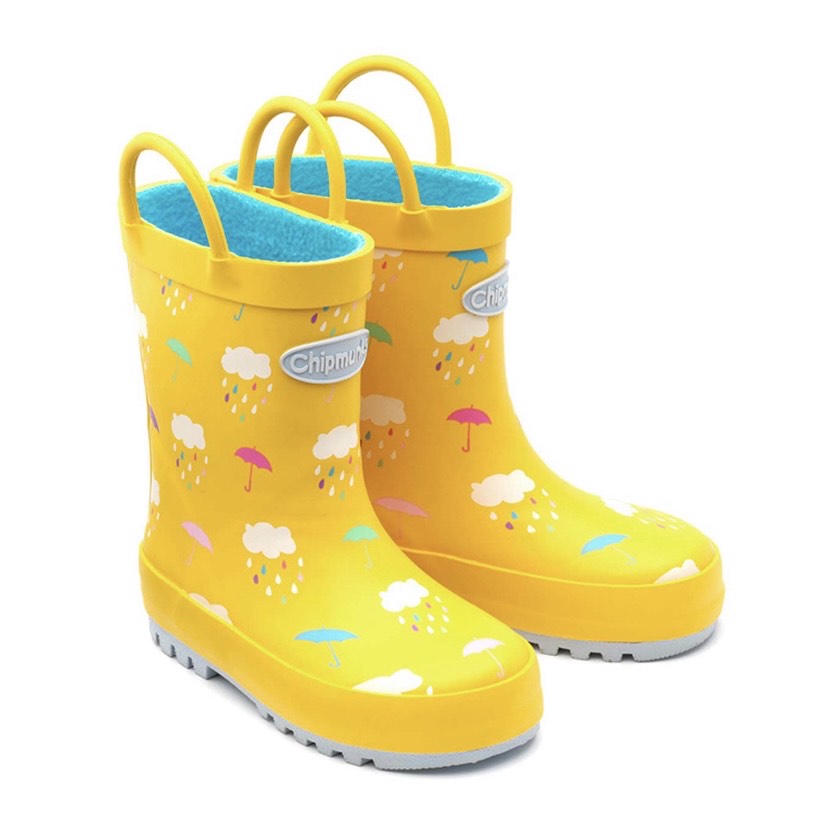 Chipmunks Yellow Rain Welly