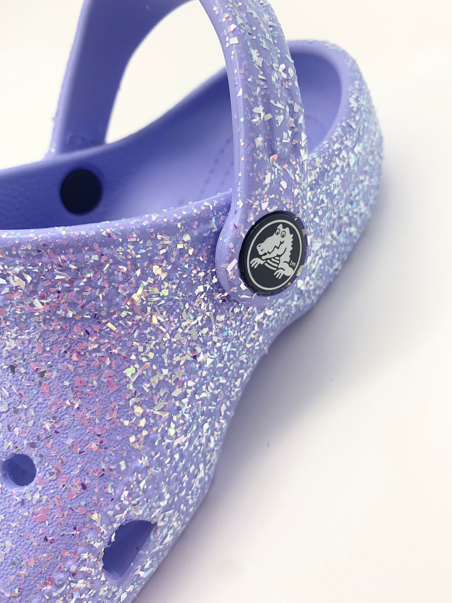 Kids glitter online crocs