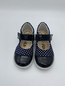 Ricosta Corrine Shoe Navy Polka Dot