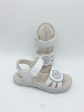 Load image into Gallery viewer, Ricosta Sarah Sandal White/Silver

