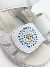 Load image into Gallery viewer, Ricosta Sarah Sandal White/Silver
