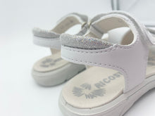 Load image into Gallery viewer, Ricosta Sarah Sandal White/Silver
